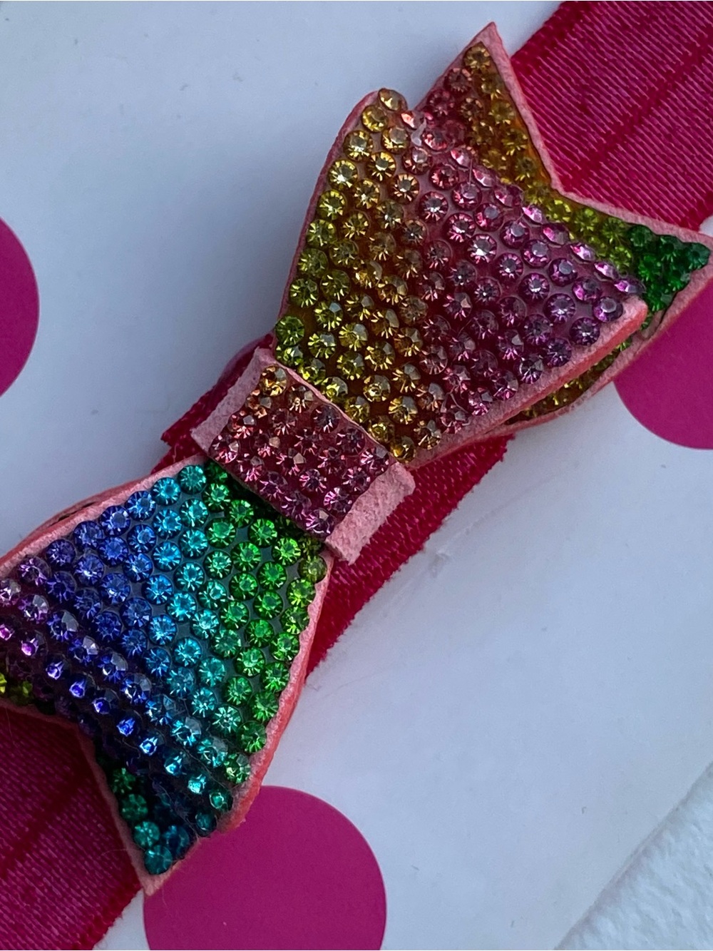 Baby Headband Swarovski Elements Bow Pink New Bari Lynn Soft! NWT Colorful $17